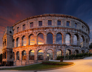 Coliseum in Pula, Croatia.