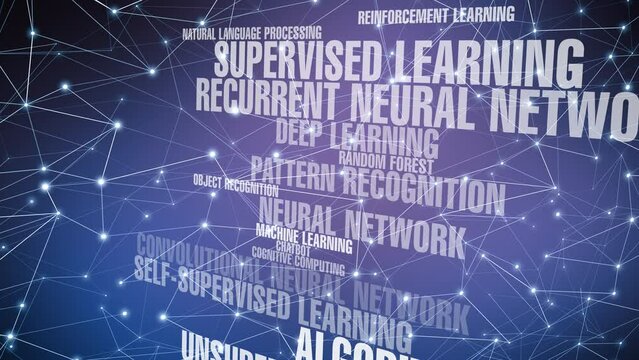 Artificial intelligence and connected lines exploring world of autonomous technology machine learning natural language processing deep learning, chatbot, and more