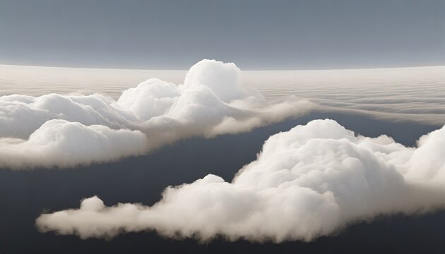 realistic white soft clouds panorama cut out backgrounds 3d render