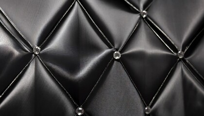 Naklejka premium diamond shape patterned black silk background