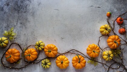 halloween pumpkins on background generative ai