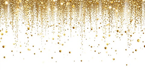 Sparse gold confetti luxury sparkling confetti. 