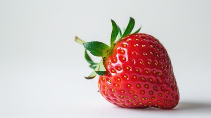 strawberry on isolated white background.