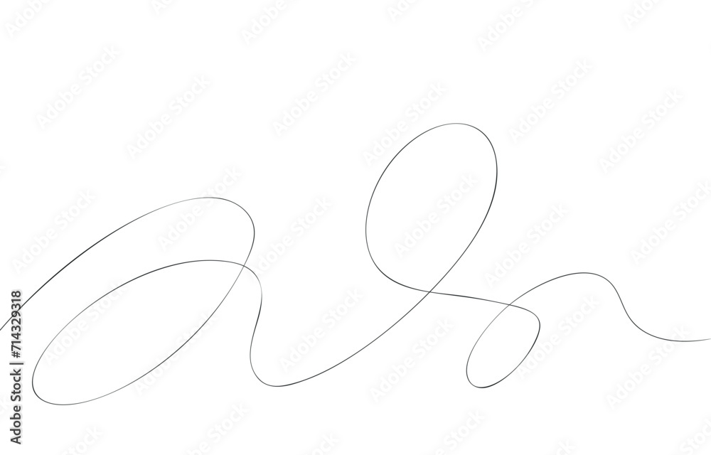 Wall mural thin wavy line pattern with flowing curves, undulating abstract background. squiggle design for subt