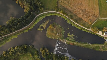 écluse de pont-réan vue de drone