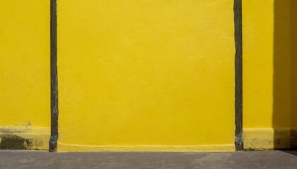 yellow painted wall background