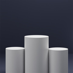3D Geometric Podium Designed for Product Showcases.