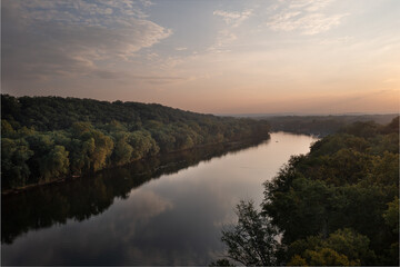 Fototapeta na wymiar Sunset on the Potomac River