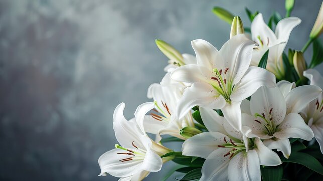 Lillies on a background