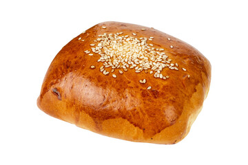 Close-Up of a Sesame Seed Bun: Texture and Detail in Every Bite