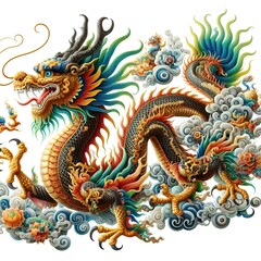 chinese style dragon statue