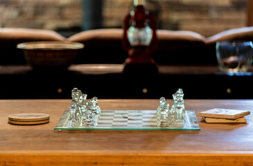 Glass Chess Board