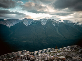 Ride the Banff Gondola in Canada and enjoy the stunning views during sunset.