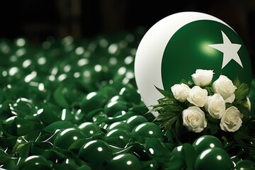 Pakistan day: celebrating unity, freedom, and heritage in a symphony of green and white, honoring the nation's journey towards independence and prosperity on this historic occasion.
