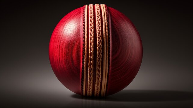 Best cricket ball royalty isolated stock black background