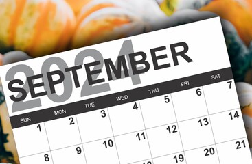 2024 Calendar with September Heading
