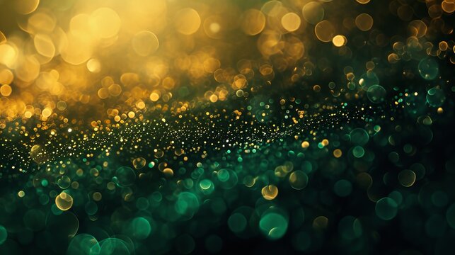 Green gold background