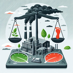 Illustration of carbon offset