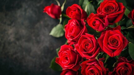 Roses on neutral background