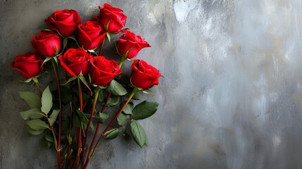 Roses on neutral background