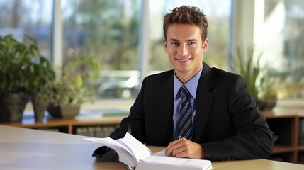 Expert accountant providing trusted financial advice, exuding credibility and trustworthiness