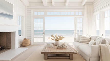 Serene Beach House Interior