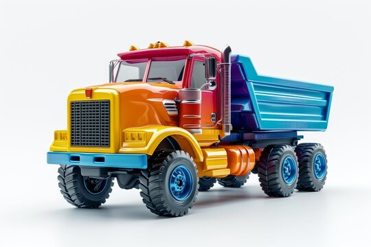 simple futuristic fantastic 3d illustration of a children's unrealistic fantasy toy truck, colorful, on a white background --ar 3:2 --stylize 500 --v 6 Job ID: 53002045-4e8a-4dfd-9623-3a9b0f775739