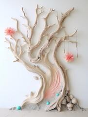 Pastel Beachside Vibes - Dreamy Driftwood Designs for Wall Art