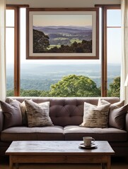 Pure Hilltop Panorama Decor Wall Art: Captivating Farmhouse Scenery from Hill Crests