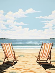 Retro Beachside Prints: Capturing Nostalgic Seaside Moments for Timeless Beach Decor
