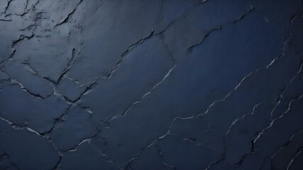 Abstract grunge decorative relief navy blue stucco wall texture. wide angle rough colored background - obrazy, fototapety, plakaty