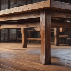 Table made with planks