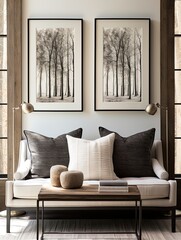 Sleek Tree Line Imagery: Chic Farmhouse Update for a Sleek and Trendy Interior