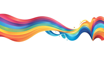 bunte Regenbogen Wellen, wie Wasser gl&auml;nzend in strahlendem leuchtend elegant edel und Sch&ouml;n als Vorlage oder Hintergrund, geschwungen, dynamisch flie&szlig;end in Bewegung und Ver&auml;nderung