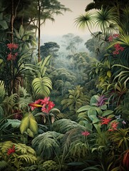 Obraz premium Tropical Rainforest Expeditions Wall Art: Wild Exploration Decor-Jungle Print