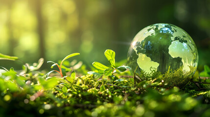 Obraz na płótnie Canvas EcoVation: Green Technology Shaping a Sustainable Future. Generative AI