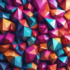 Fototapeta premium Abstract background with low poly design
