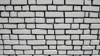 Obraz premium White bricks wall texture