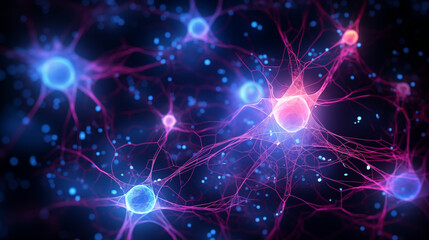 Activation of brain cells through connection in the neuronal network 