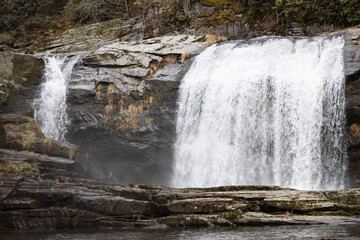 Twisting Falls in the Blue Ridge Mountains of Northeast Tennessee