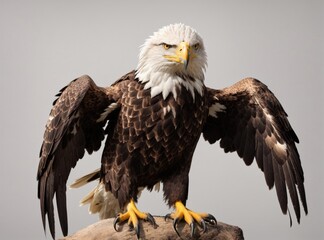 Obraz premium Bird on a White Canvas