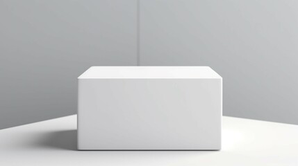 Blank White Box Product Mockup Blank Mockup for displace Ai Generative