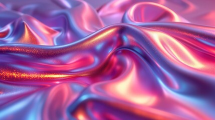 Obraz premium Iridescent Fabric in Soft Folds