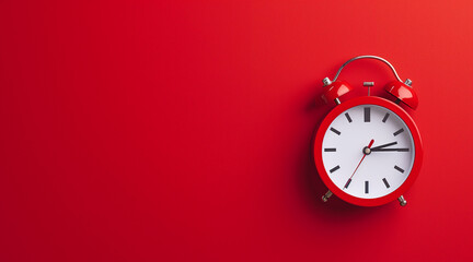 A red and white social post with a clock that is ticking to kickstart your business for female...