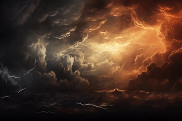 thunder cloud background - obrazy, fototapety, plakaty
