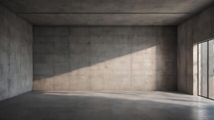 Concrete room corner shadow cement wallpaper concept