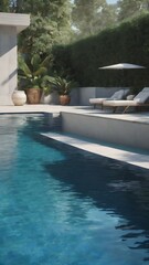 Obraz na płótnie Canvas Blue swimming pool rippled water detail