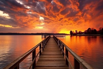 Fototapeta na wymiar A stunning sunset or sunrise