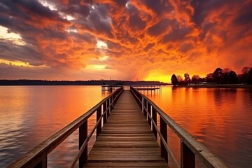 A stunning sunset or sunrise