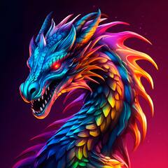 Dragon colorful
